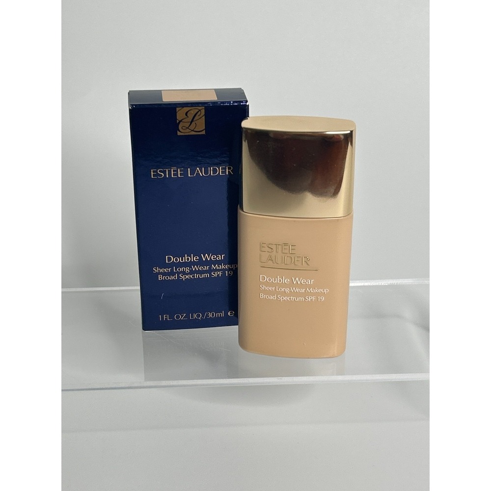 Estee Lauder 1W1 Double Sheer Long Wear Makeup Broad Spectrum SPF 19 1.0 Oz/30ml